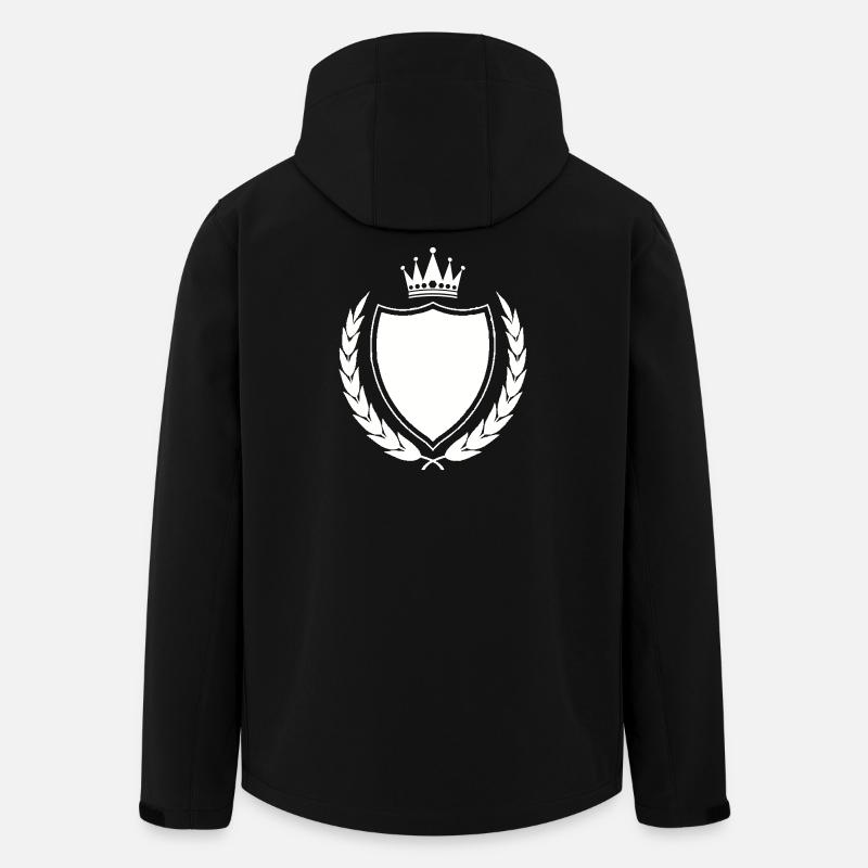 Königliches Wappen Emblem - Recycelte Männer Softshell-Jacke von Stanley/Stella - Schwarz