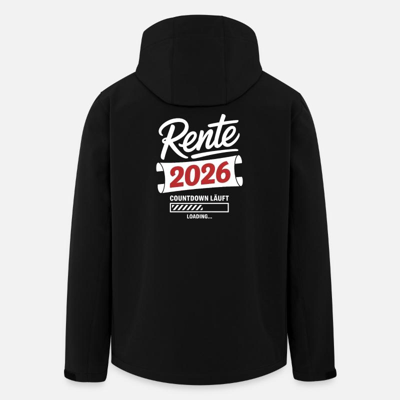 Pension 2026 countdown is on - Men’s Recycled Softshell Jacket by Stanley/Stella - black