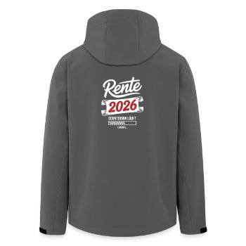 Compte à rebours de la rente 2026 - Veste softshell homme en polyester recyclé Stanley/Stella - charbon - Dos - AI Model Male 185 light (185cm)