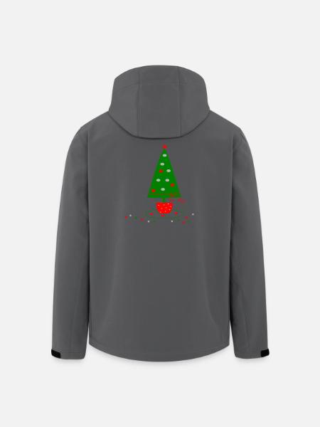 Arbre de Noël - Veste softshell homme en polyester recyclé Stanley/Stella - noir