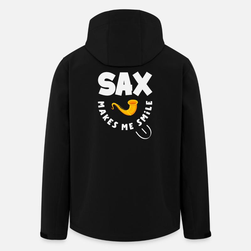 Saxofon - Recycelte Männer Softshell-Jacke von Stanley/Stella - Schwarz