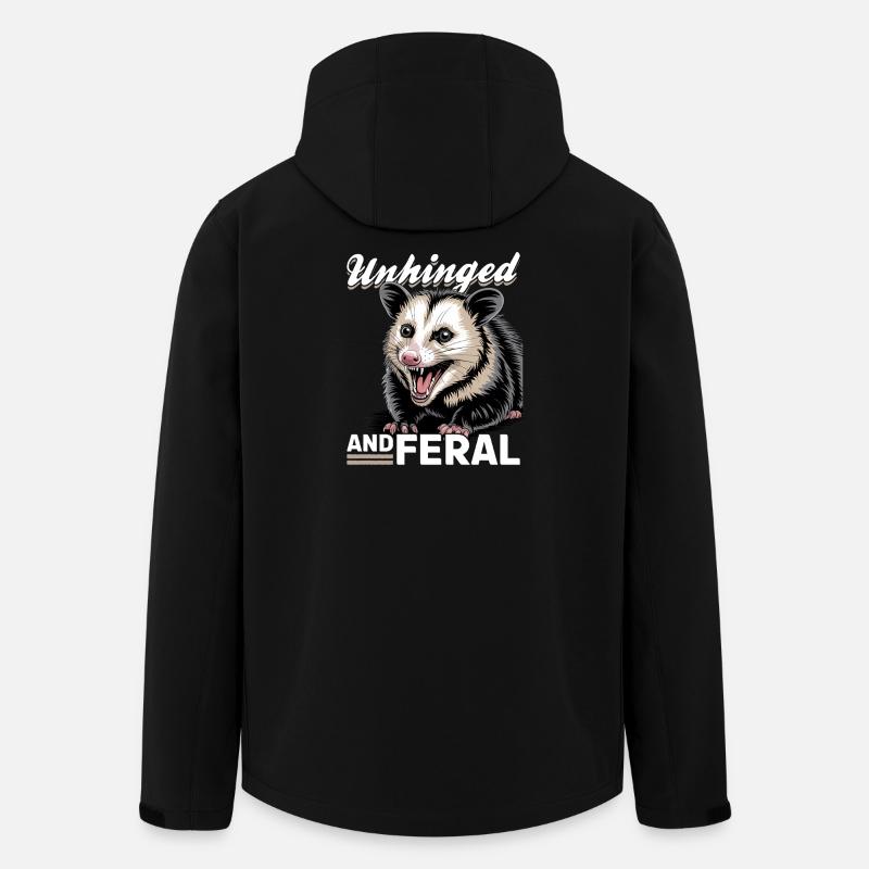 Funny Opossum - Recycelte Männer Softshell-Jacke von Stanley/Stella - Schwarz