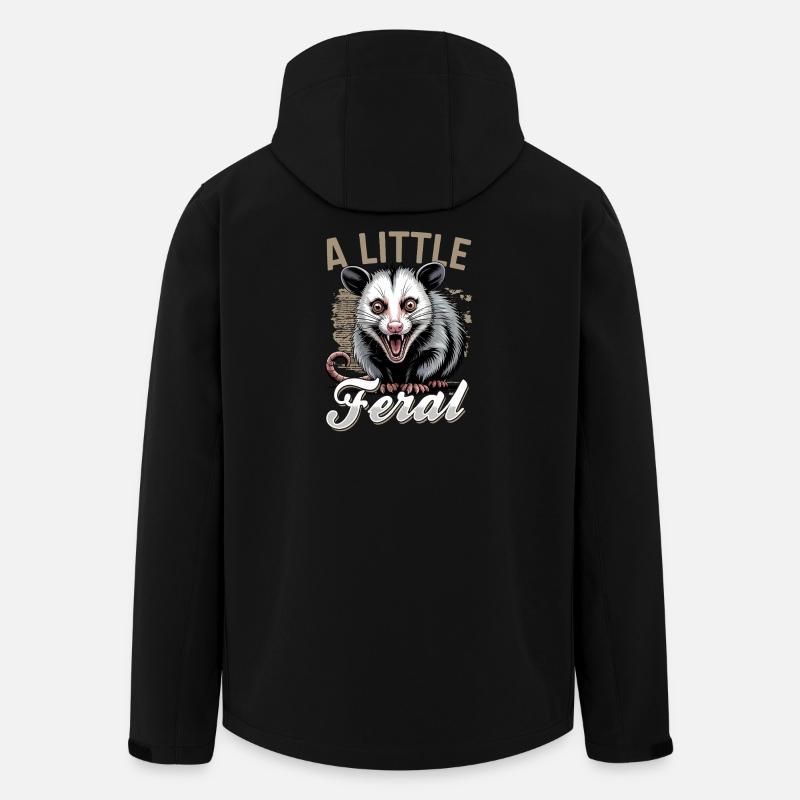 Funny Opossum - Recycelte Männer Softshell-Jacke von Stanley/Stella - Schwarz
