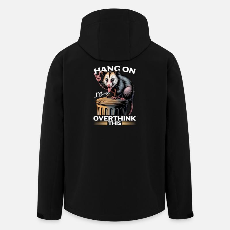 Funny Opossum - Recycelte Männer Softshell-Jacke von Stanley/Stella - Schwarz