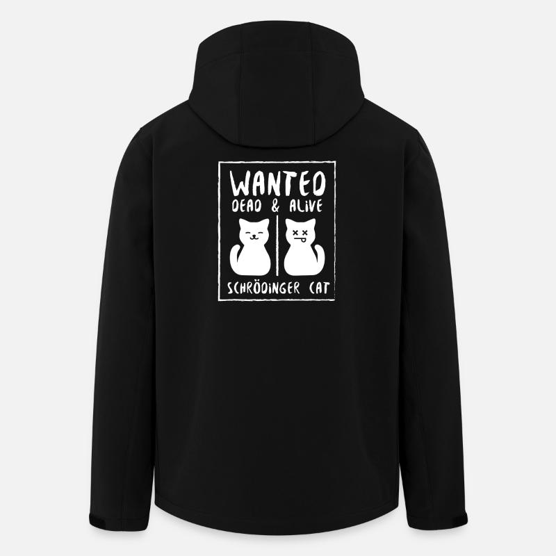 Le chat de Schrödinger - Veste softshell homme en polyester recyclé Stanley/Stella - noir