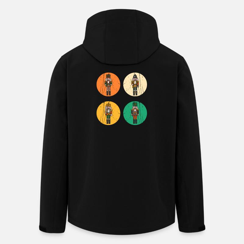 Noël du Casse-Noisette du Père Noël - Veste softshell homme en polyester recyclé Stanley/Stella - noir