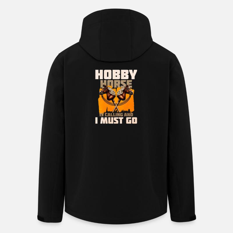 Hobby Horsing - Recycelte Männer Softshell-Jacke von Stanley/Stella - Schwarz