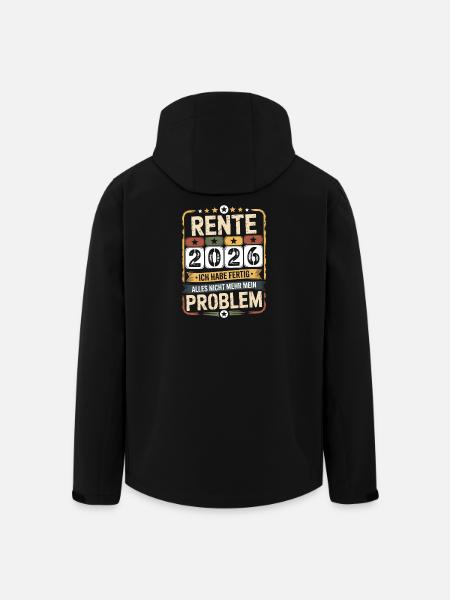 Pension 2026 – Peace at last - Men’s Recycled Softshell Jacket by Stanley/Stella - black