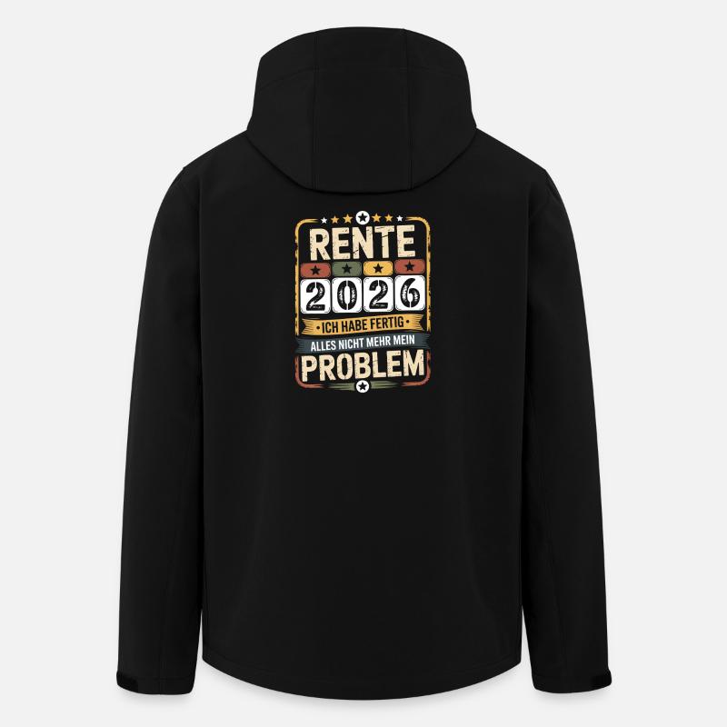Pension 2026 – Peace at last - Men’s Recycled Softshell Jacket by Stanley/Stella - black
