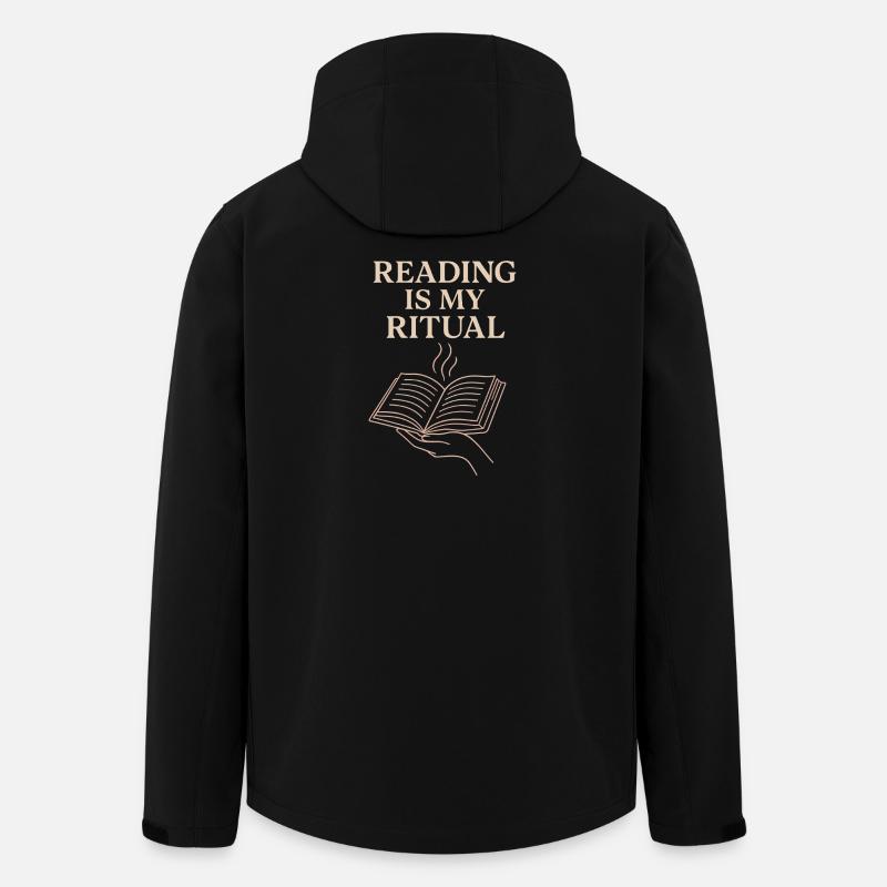 Bücherhafter, Gemütlicher - Recycelte Männer Softshell-Jacke von Stanley/Stella - Schwarz