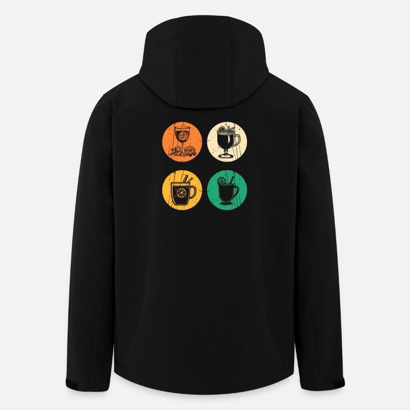 Weihnachtsmann Glühwein Weihnachten - Recycelte Männer Softshell-Jacke von Stanley/Stella - Schwarz