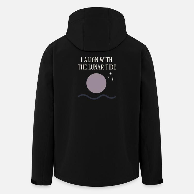 Moon Cycle Moon Goddess Intentionally - Men’s Recycled Softshell Jacket by Stanley/Stella - black