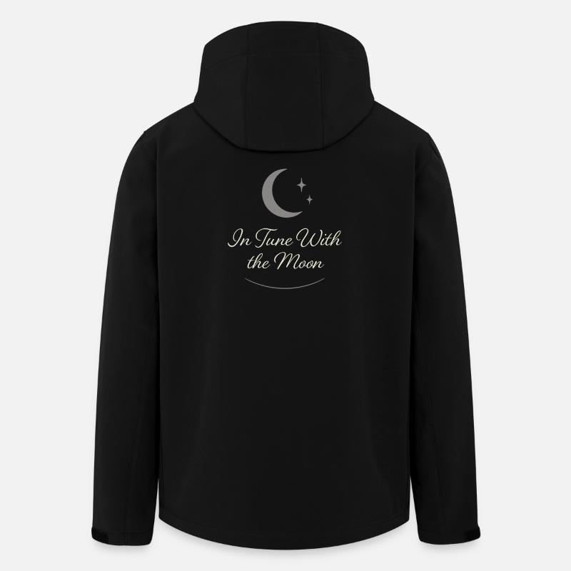Déesse Lunaire du cycle lunaire intentionnellement - Veste softshell homme en polyester recyclé Stanley/Stella - noir