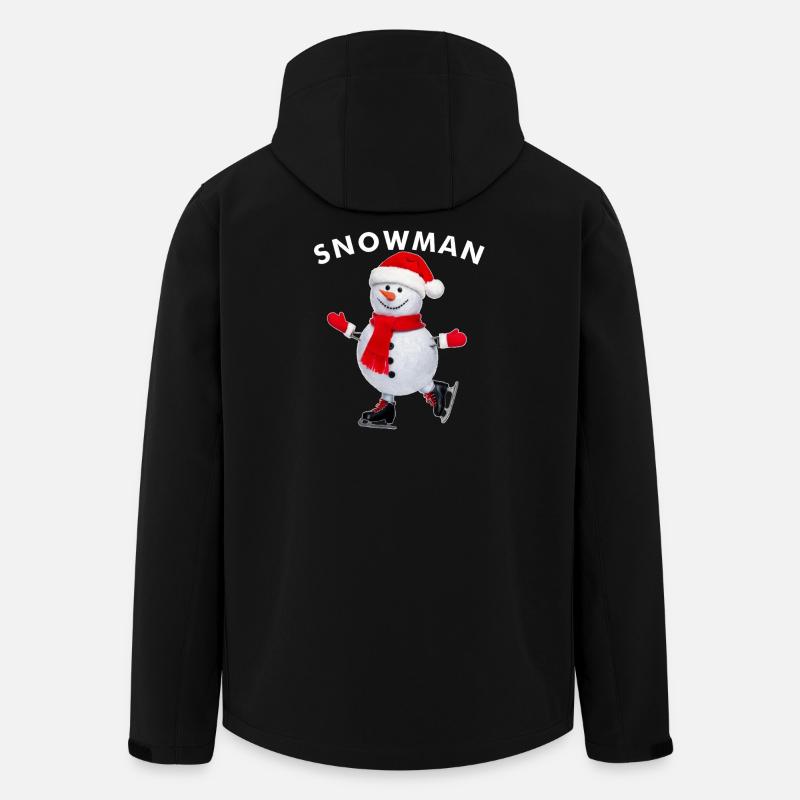 snowman - Men’s Recycled Softshell Jacket by Stanley/Stella - black
