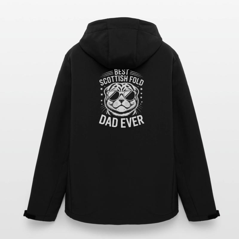 Cadeau Fold écossais Chats pliants écossais Veste softshell homme en polyester recyclé Stanley/Stella
