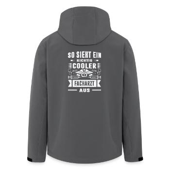 Pflegerin Geschenke Pflege Lustig Krankenpflegerin - Recycelte Männer Softshell-Jacke von Stanley/Stella - Schwarz - Hinten - AI Model Male 185 light (185cm)