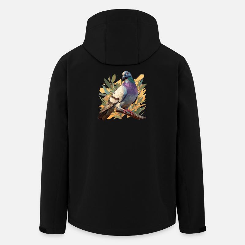 Tauben Taube - Recycelte Männer Softshell-Jacke von Stanley/Stella - Schwarz