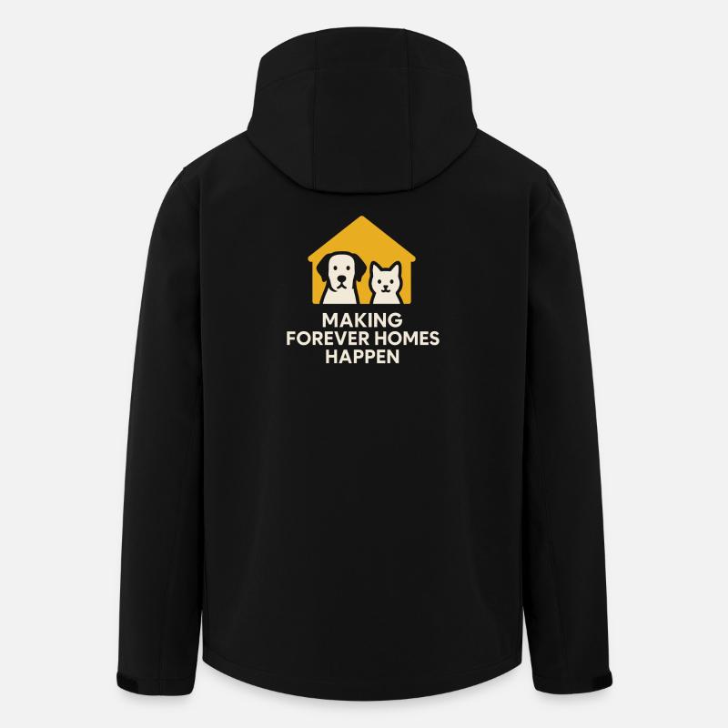 Adoption Day Pet Rescue Shelter - Men’s Recycled Softshell Jacket by Stanley/Stella - black