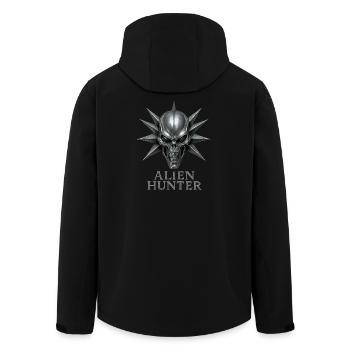 Alien Hunter Schädel-Emblem - Recycelte Männer Softshell-Jacke von Stanley/Stella - Schwarz - Hinten - AI Model Male 185 light (185cm)