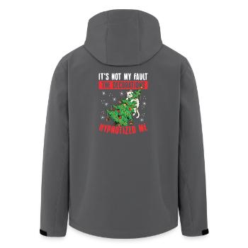  Lustige Katzen-weihnachtsbaum-dekorationen - Recycelte Männer Softshell-Jacke von Stanley/Stella - Schwarz - Hinten - AI Model Male 185 light (185cm)