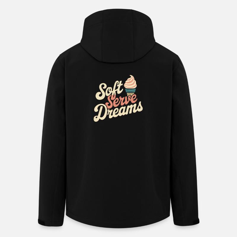 Glace rétro - Veste softshell homme en polyester recyclé Stanley/Stella - noir