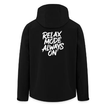 Mode relaxation toujours activé - Veste softshell homme en polyester recyclé Stanley/Stella - noir - Dos - AI Model Male 185 light (185cm)