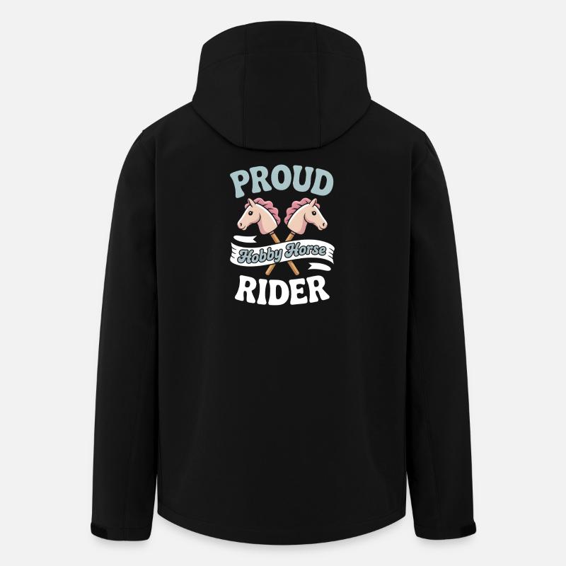 Hobby Horsing - Recycelte Männer Softshell-Jacke von Stanley/Stella - Schwarz