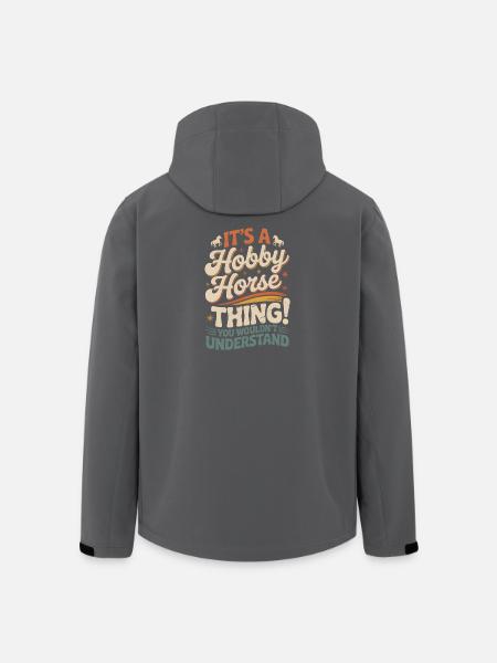 Hobby Horsing Pferd Steckpferd - Recycelte Männer Softshell-Jacke von Stanley/Stella - Schwarz