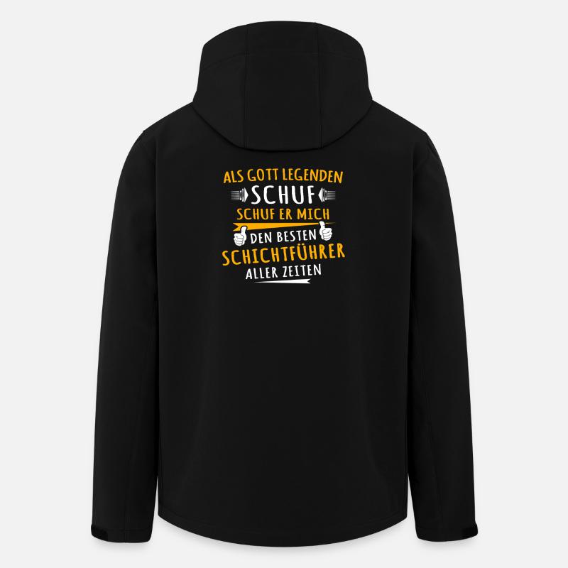 Schichtführer - Recycelte Männer Softshell-Jacke von Stanley/Stella - Schwarz