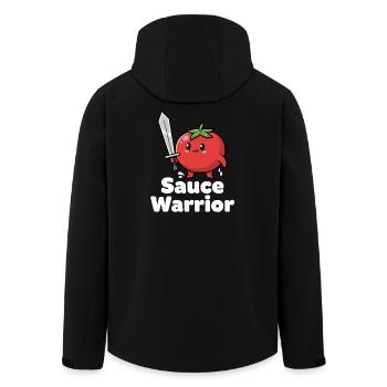 Guerrier tomate à l'épée - Veste softshell homme en polyester recyclé Stanley/Stella - noir - Dos - AI Model Male 185 light (185cm)