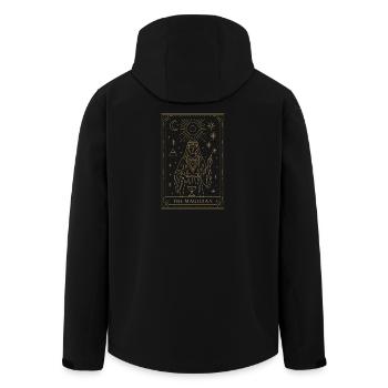 Mystic Tarot Card The Magician Design - Men’s Recycled Softshell Jacket by Stanley/Stella - black - Back - AI Model Male 185 light (185cm)
