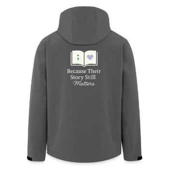 Suicide Loss Remembrance Walk Suicide - Men’s Recycled Softshell Jacket by Stanley/Stella - black - Back - AI Model Male 185 light (185cm)