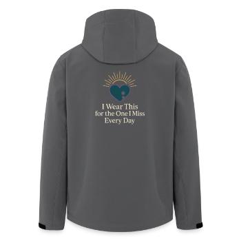 Suicide Loss Remembrance Walk Suicide - Men’s Recycled Softshell Jacket by Stanley/Stella - black - Back - AI Model Male 185 light (185cm)