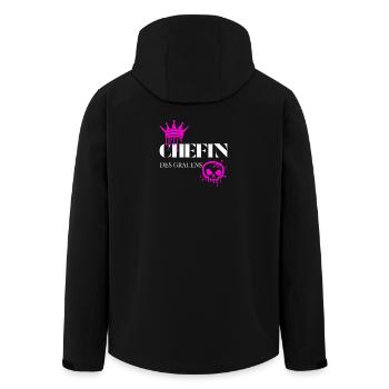 Chefin des Grauens – Witziger Frauen Spruch - Veste softshell homme en polyester recyclé Stanley/Stella - noir - Dos - AI Model Male 185 light (185cm)