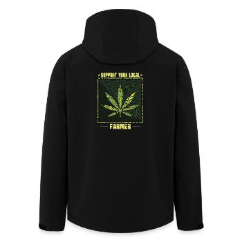 Tenues de fumeurs drôles - Veste softshell homme en polyester recyclé Stanley/Stella - noir - Dos - AI Model Male 185 light (185cm)