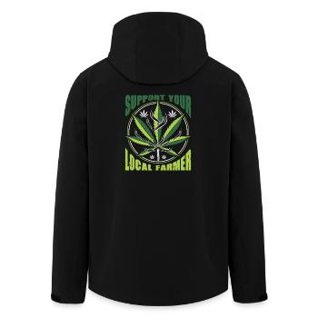 Tenues de fumeurs drôles - Veste softshell homme en polyester recyclé Stanley/Stella - noir - Dos - AI Model Male 185 light (185cm)