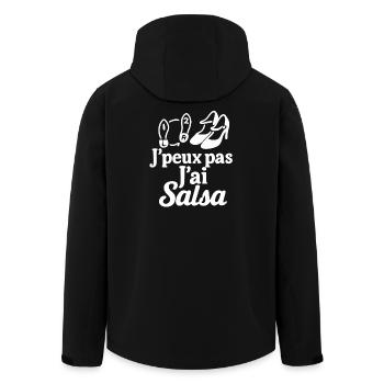 J’peux pas j’ai Salsa - Veste softshell homme en polyester recyclé Stanley/Stella - noir - Dos - AI Model Male 185 light (185cm)