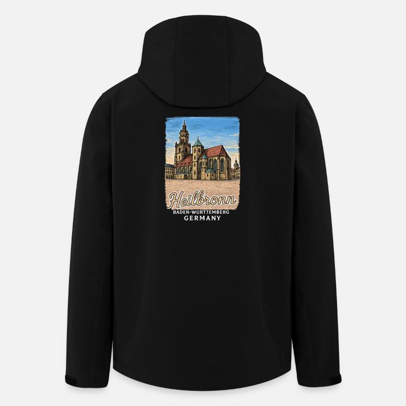 Heilbronn - Veste softshell homme en polyester recyclé Stanley/Stella - noir