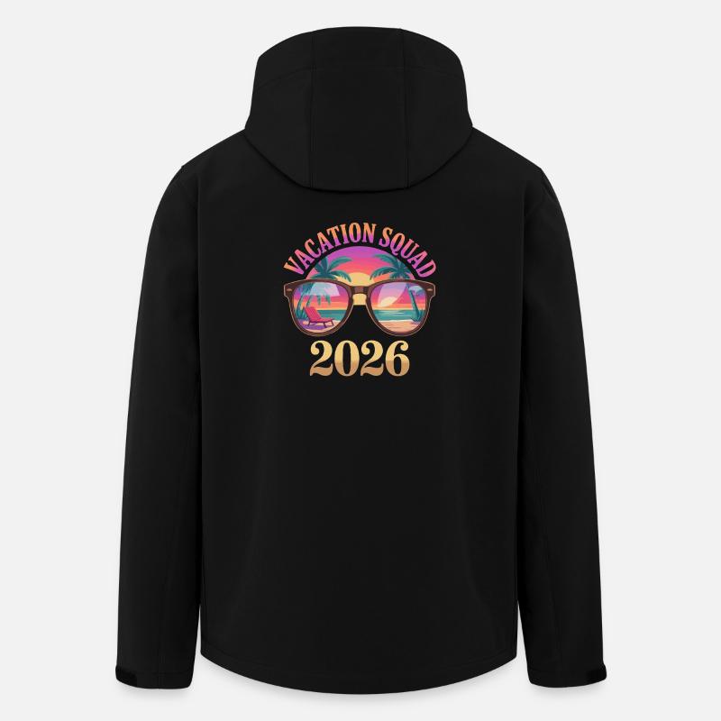 Vacances de l’équipe de vacances 2026 - Veste softshell homme en polyester recyclé Stanley/Stella - noir