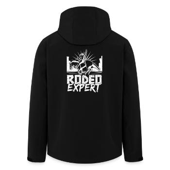 Rodeo Horse Riding Rodeo Expert Cowboy - Recycelte Männer Softshell-Jacke von Stanley/Stella - Schwarz - Hinten - AI Model Male 185 light (185cm)