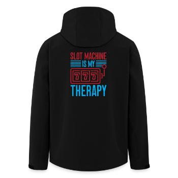 Gambling Fan Slot Machine Is My Therapy Casino - Recycelte Männer Softshell-Jacke von Stanley/Stella - Schwarz - Hinten - AI Model Male 185 light (185cm)