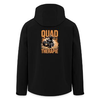 Le quad est mon endurance tout-terrain pour un ATV Enduro - Veste softshell homme en polyester recyclé Stanley/Stella - noir - Dos - AI Model Male 185 light (185cm)