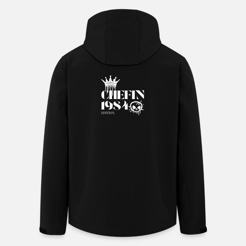 Chefin Edition 1984 – Birthday Saying - Men’s Recycled Softshell Jacket by Stanley/Stella - black