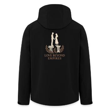 Antike Liebesmythologie Romantik Vintage - Recycelte Männer Softshell-Jacke von Stanley/Stella - Schwarz - Hinten - AI Model Male 185 light (185cm)