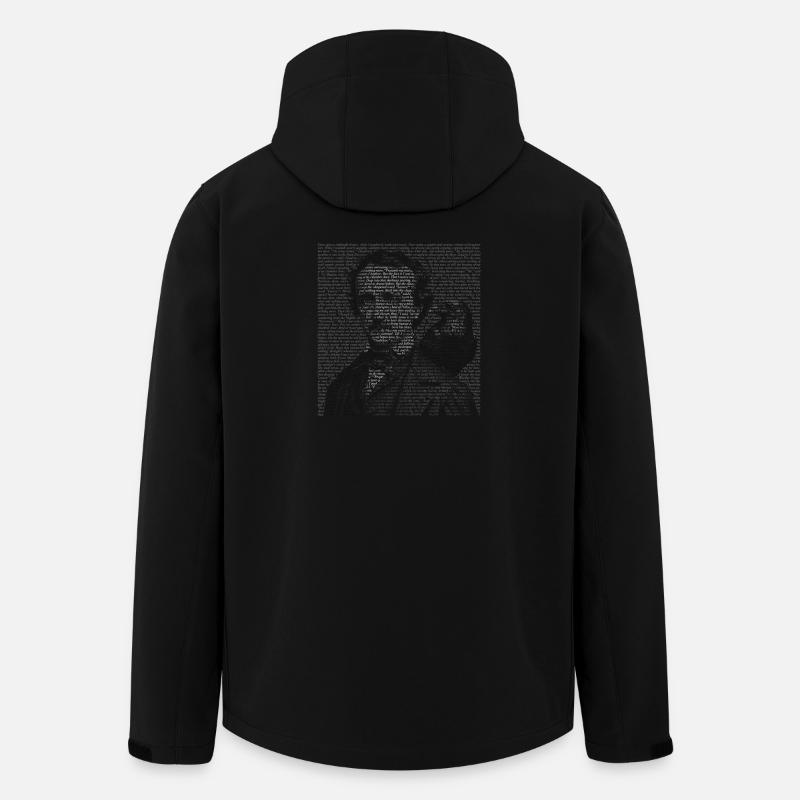 Edgar Allan Poe Raven Gothic Book Lover Geschenk - Recycelte Männer Softshell-Jacke von Stanley/Stella - Schwarz