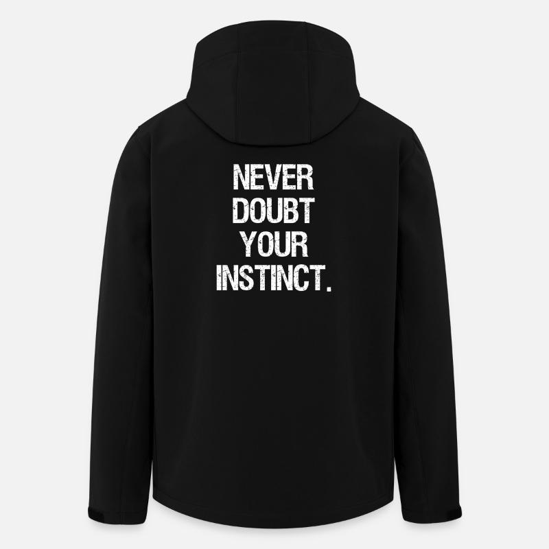 never doubt your instinct - Recycelte Männer Softshell-Jacke von Stanley/Stella - Schwarz