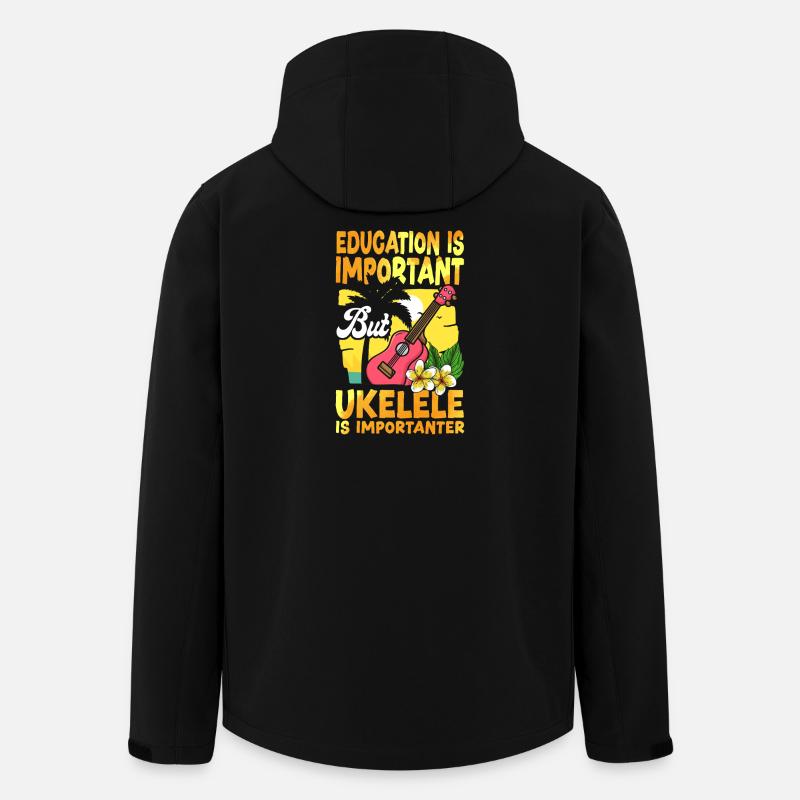 L’éducation au ukélé hawaïen est - Veste softshell homme en polyester recyclé Stanley/Stella - noir