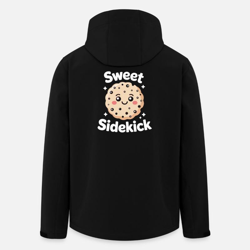 Sweet Sidekick – Cookie Maskottchen - Recycelte Männer Softshell-Jacke von Stanley/Stella - Schwarz