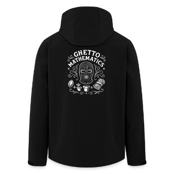 Ghetto Mathematics - Men’s Recycled Softshell Jacket by Stanley/Stella - black - Back - AI Model Male 185 light (185cm)