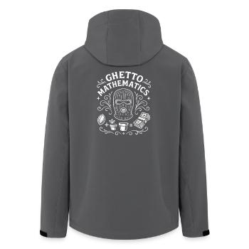Ghetto Mathematics - Recycelte Männer Softshell-Jacke von Stanley/Stella - Anthrazit - Hinten - AI Model Male 185 light (185cm)